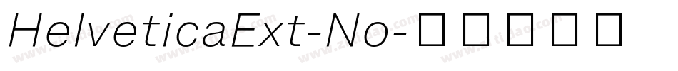 HelveticaExt-No字体转换