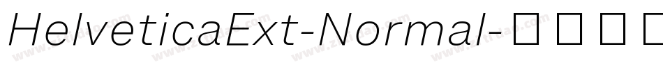 HelveticaExt-Normal字体转换
