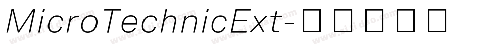 MicroTechnicExt字体转换