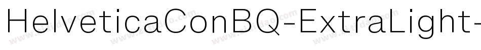 HelveticaConBQ-ExtraLight字体转换