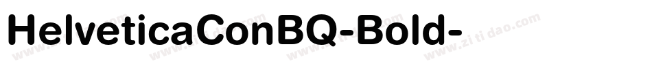 HelveticaConBQ-Bold字体转换
