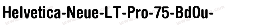 Helvetica-Neue-LT-Pro-75-BdOu-2字体转换