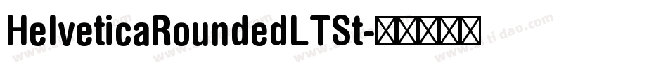 HelveticaRoundedLTSt字体转换