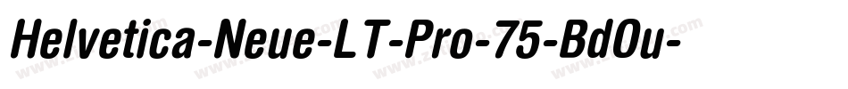 Helvetica-Neue-LT-Pro-75-BdOu-2字体转换