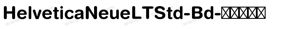 HelveticaNeueLTStd-Bd字体转换