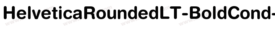 HelveticaRoundedLT-BoldCond字体转换