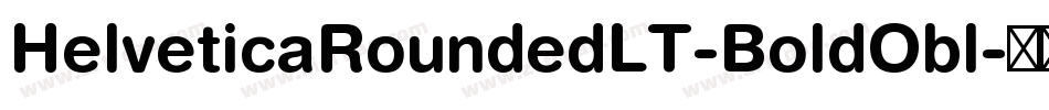 HelveticaRoundedLT-BoldObl字体转换