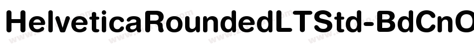 HelveticaRoundedLTStd-BdCnO字体转换