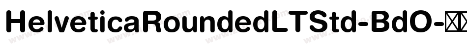 HelveticaRoundedLTStd-BdO字体转换