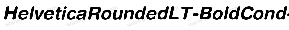 HelveticaRoundedLT-BoldCond字体转换