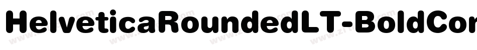 HelveticaRoundedLT-BoldCondObl字体转换