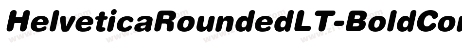 HelveticaRoundedLT-BoldCond字体转换