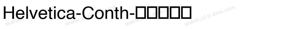 Helvetica-Conth字体转换