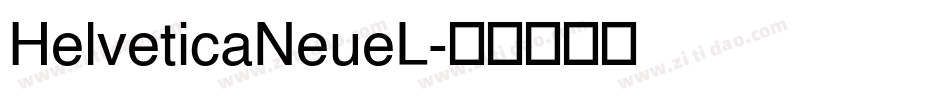 HelveticaNeueL字体转换