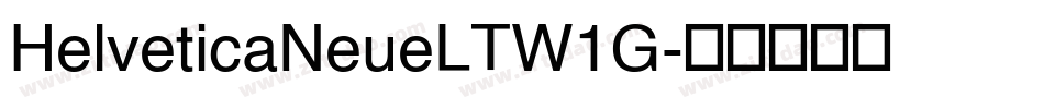 HelveticaNeueLTW1G字体转换