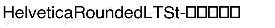 HelveticaRoundedLTSt字体转换