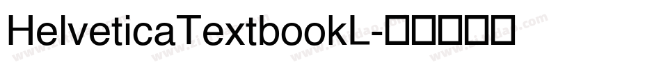 HelveticaTextbookL字体转换