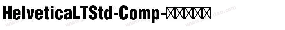 HelveticaLTStd-Comp字体转换