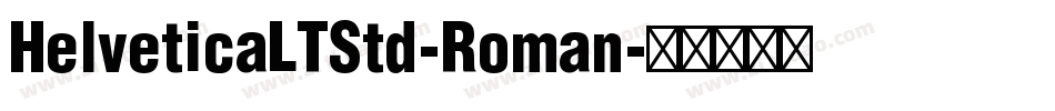HelveticaLTStd-Roman字体转换
