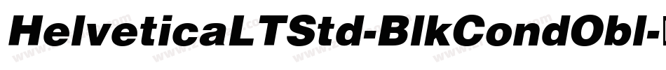 HelveticaLTStd-BlkCondObl字体转换