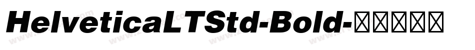HelveticaLTStd-Bold字体转换