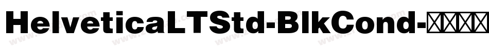 HelveticaLTStd-BlkCond字体转换