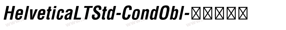 HelveticaLTStd-CondObl字体转换