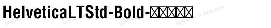 HelveticaLTStd-Bold字体转换