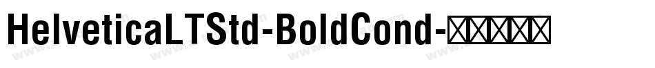 HelveticaLTStd-BoldCond字体转换