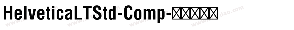 HelveticaLTStd-Comp字体转换