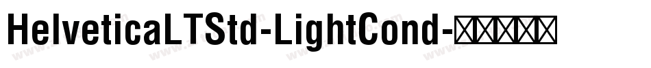 HelveticaLTStd-LightCond字体转换
