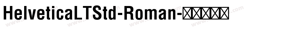 HelveticaLTStd-Roman字体转换
