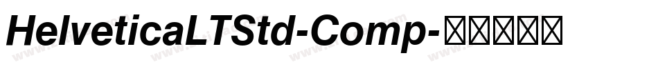 HelveticaLTStd-Comp字体转换
