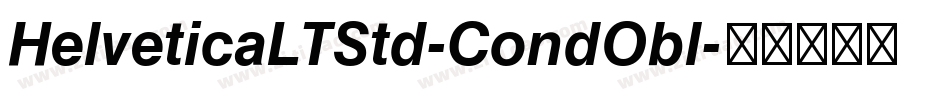 HelveticaLTStd-CondObl字体转换