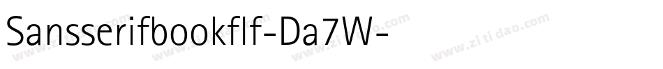 Sansserifbookflf-Da7W字体转换