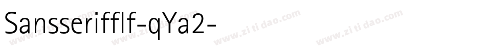 Sansserifflf-qYa2字体转换