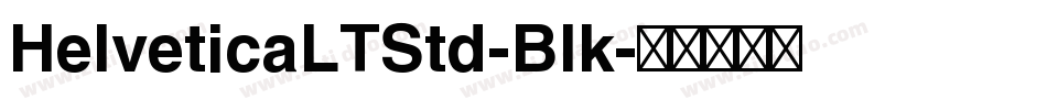 HelveticaLTStd-Blk字体转换