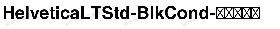 HelveticaLTStd-BlkCond字体转换