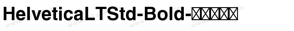 HelveticaLTStd-Bold字体转换
