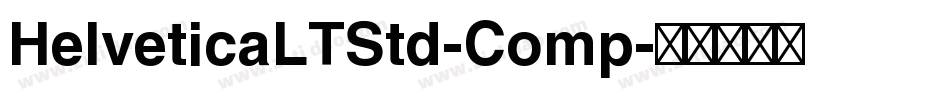 HelveticaLTStd-Comp字体转换