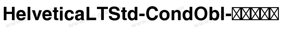HelveticaLTStd-CondObl字体转换