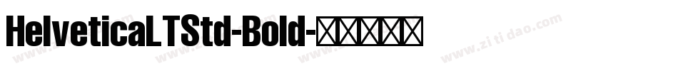 HelveticaLTStd-Bold字体转换