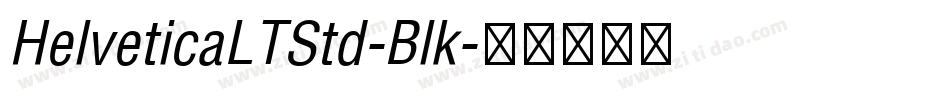 HelveticaLTStd-Blk字体转换