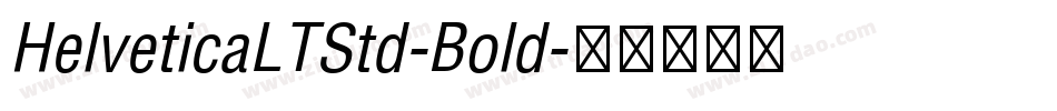 HelveticaLTStd-Bold字体转换