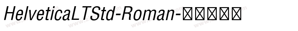 HelveticaLTStd-Roman字体转换