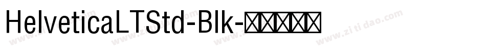 HelveticaLTStd-Blk字体转换