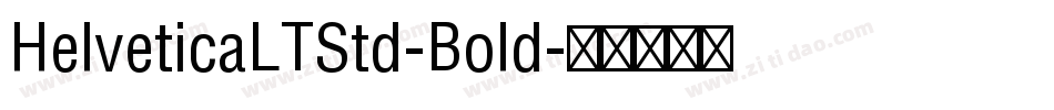 HelveticaLTStd-Bold字体转换