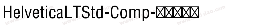 HelveticaLTStd-Comp字体转换