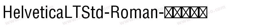 HelveticaLTStd-Roman字体转换