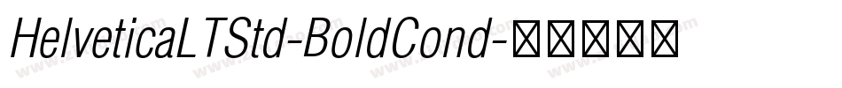 HelveticaLTStd-BoldCond字体转换